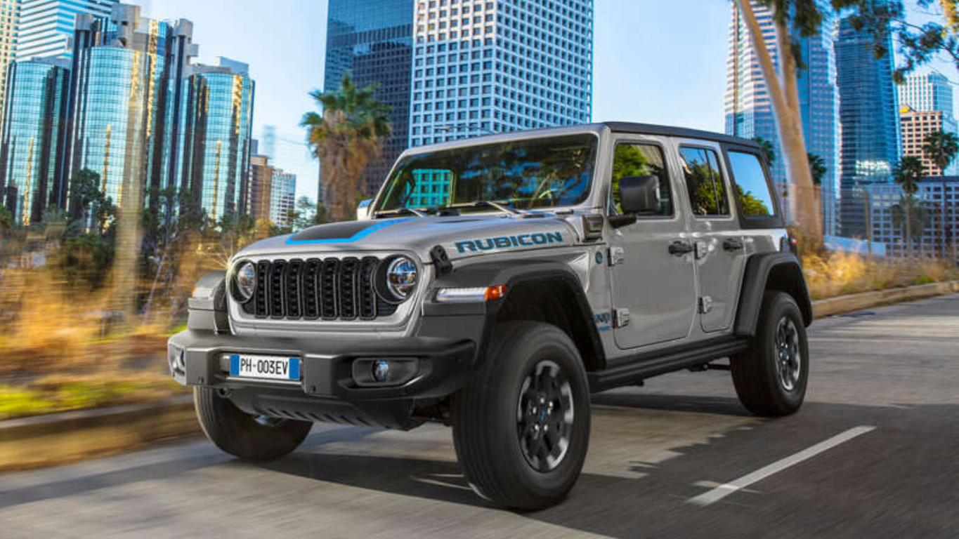 Jeep Wrangler in grau
