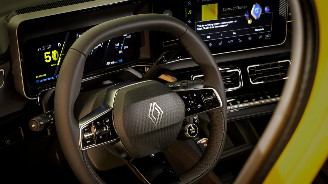 Renault 5 gelb Cockpit