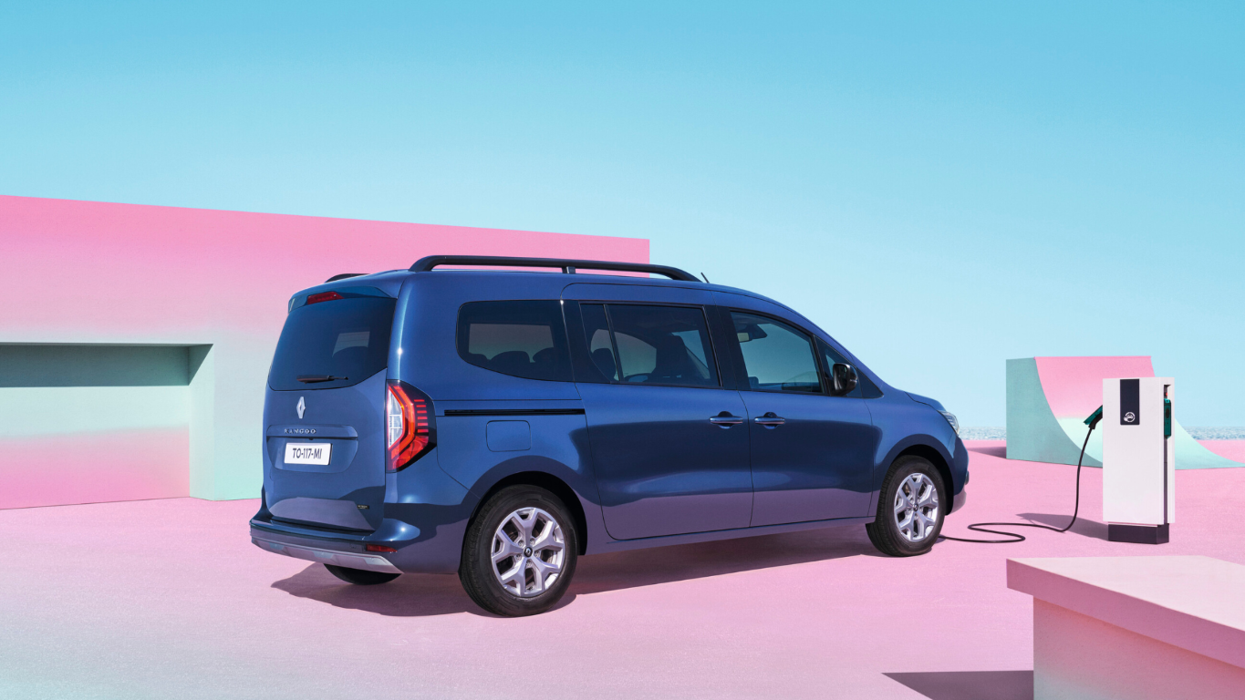 Renault Kangoo blau Heck