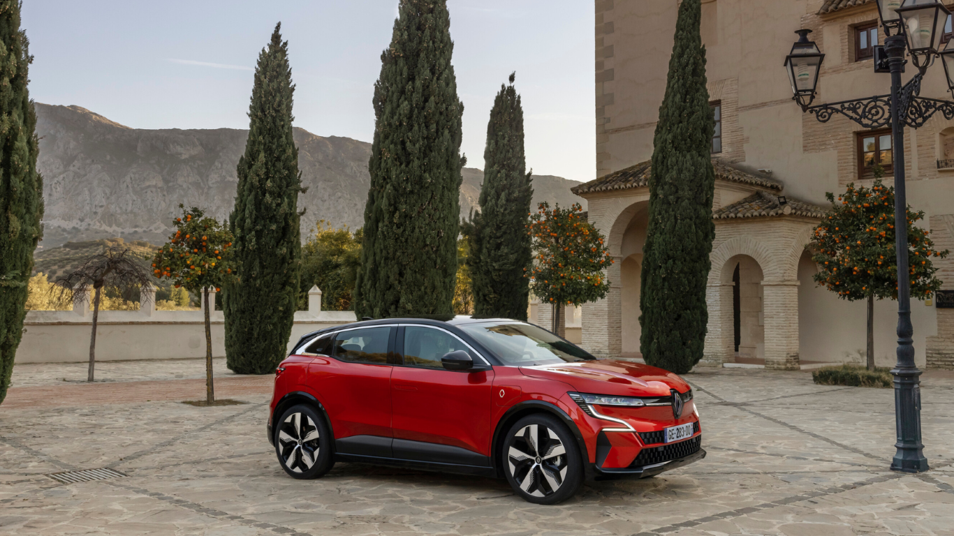 Renault Megane rot Seitenansicht